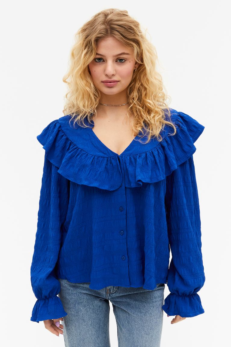 

Блуза женская Monki 1135742002 синяя XS (доставка из-за рубежа), Синий, 1135742002