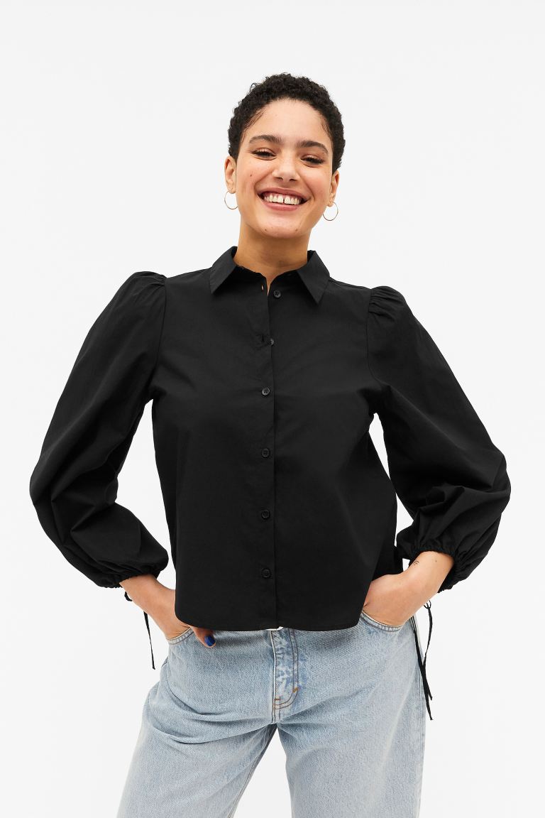 

Рубашка женская Monki 1135734003 черная L (доставка из-за рубежа), 1135734003