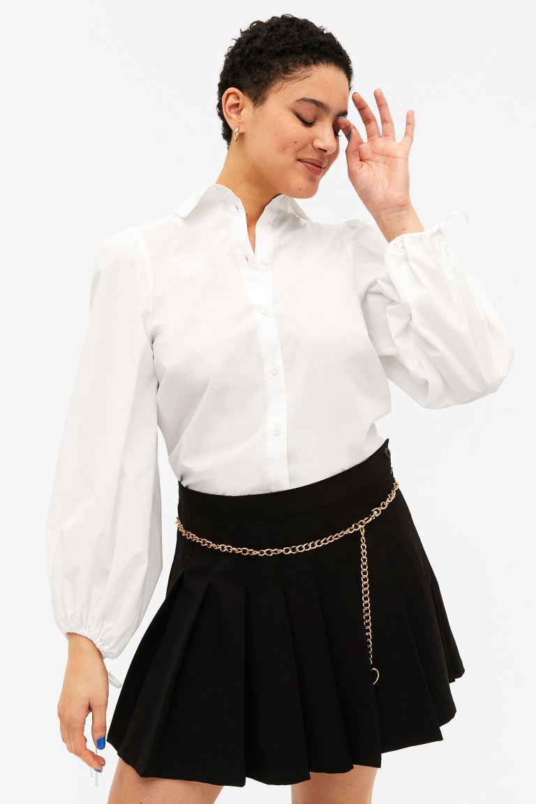 

Рубашка женская Monki 1135734001 белая XL (доставка из-за рубежа), Белый, 1135734001