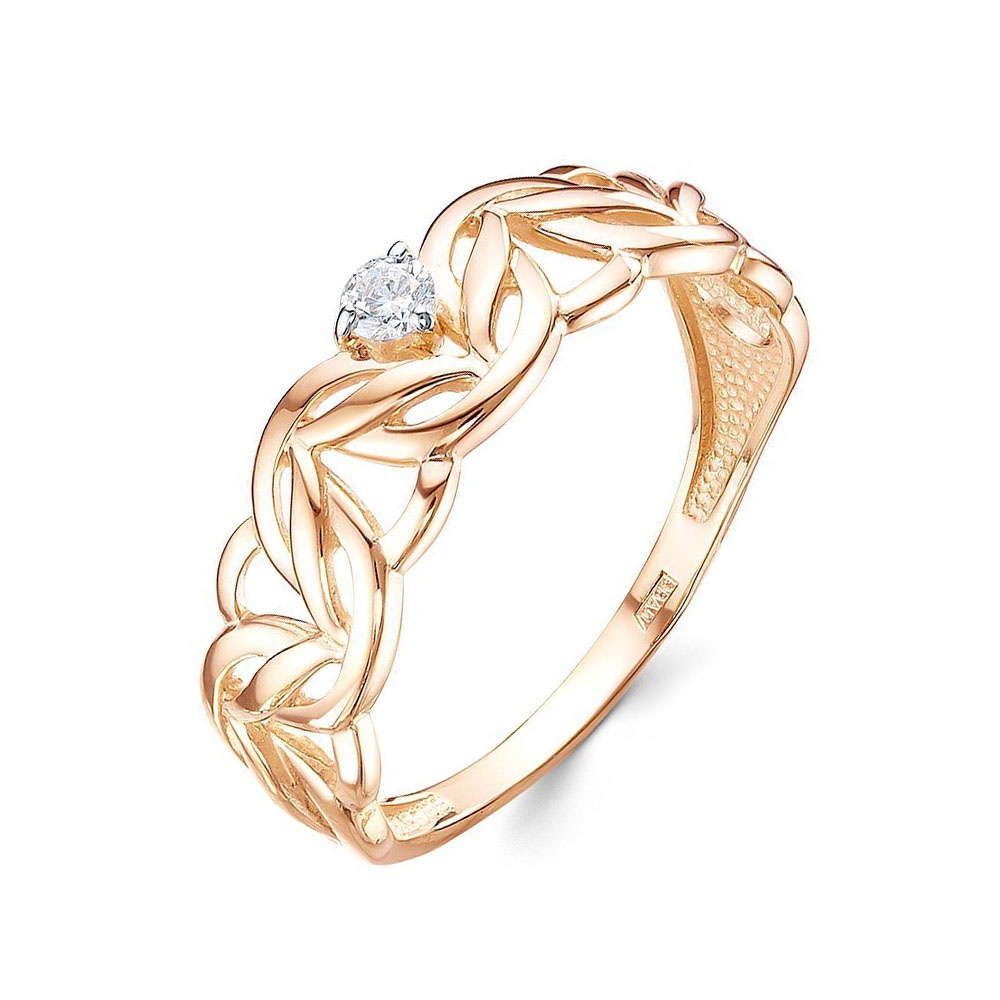 

Кольцо из золота р.  585Gold 301012422, фианит, 301012422