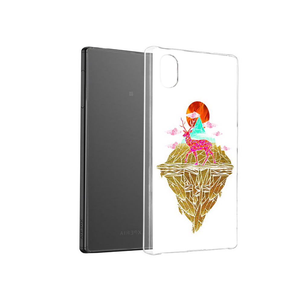 

Чехол MyPads Tocco для Sony Xperia X розовый олень абстракция, Прозрачный, Tocco