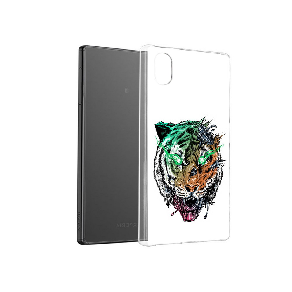 

Чехол MyPads Tocco для Sony Xperia X робо-тигр, Прозрачный, Tocco