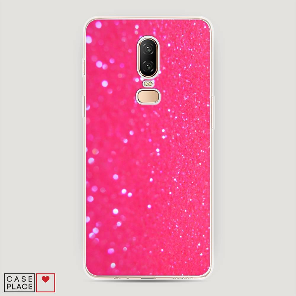 

Чехол Awog "Малиновые блестки рисунок" для OnePlus 6