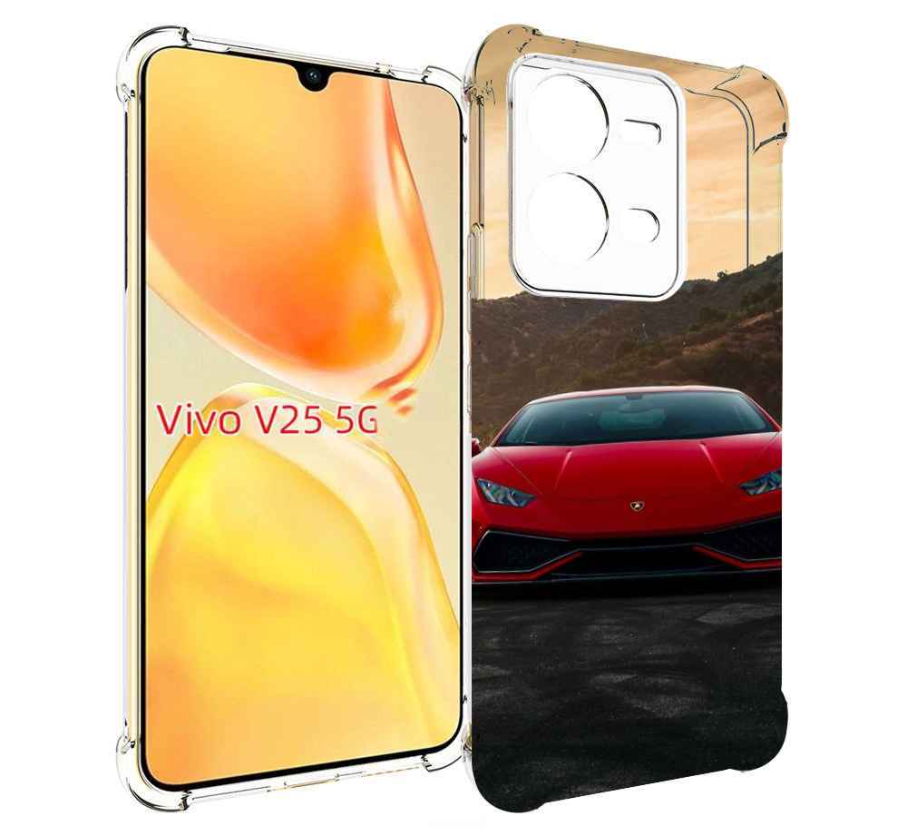 Чехол MyPads lamborghini 1 мужской для Vivo V25 5G / V25e