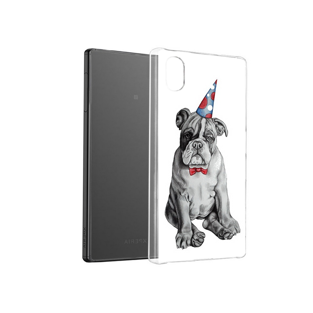 

Чехол MyPads Tocco для Sony Xperia X праздничный щенок, Прозрачный, Tocco