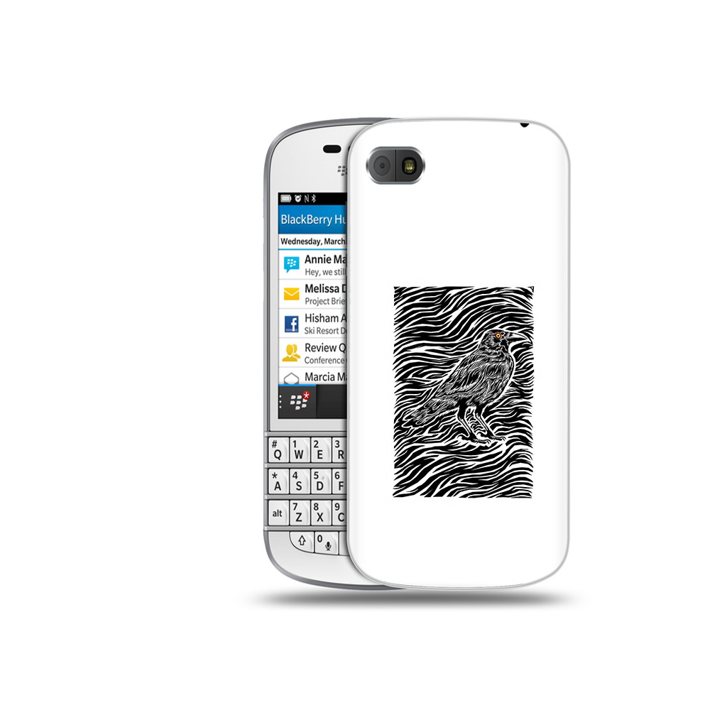 

Чехол MyPads Tocco для BlackBerry Q10 ворон в абстракции, Прозрачный, Tocco