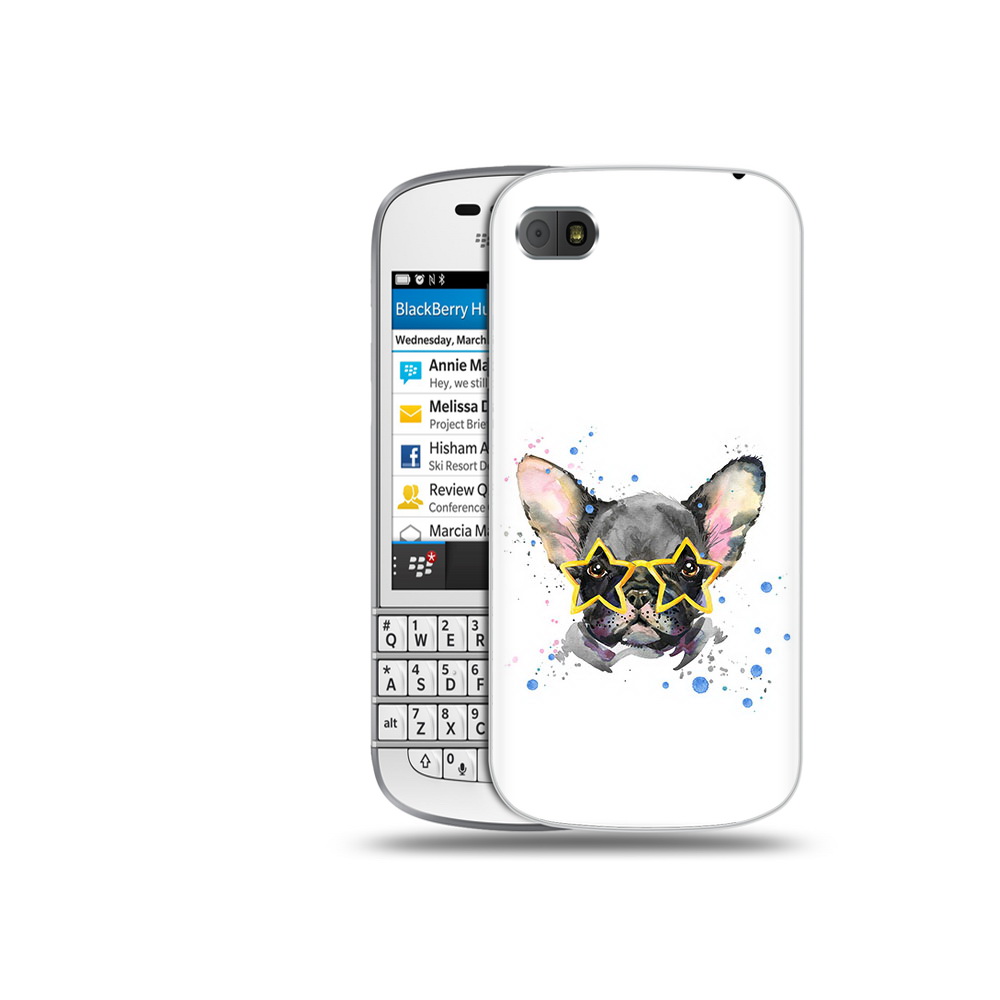 

Чехол MyPads Tocco для BlackBerry Q10 буля в очках, Прозрачный, Tocco