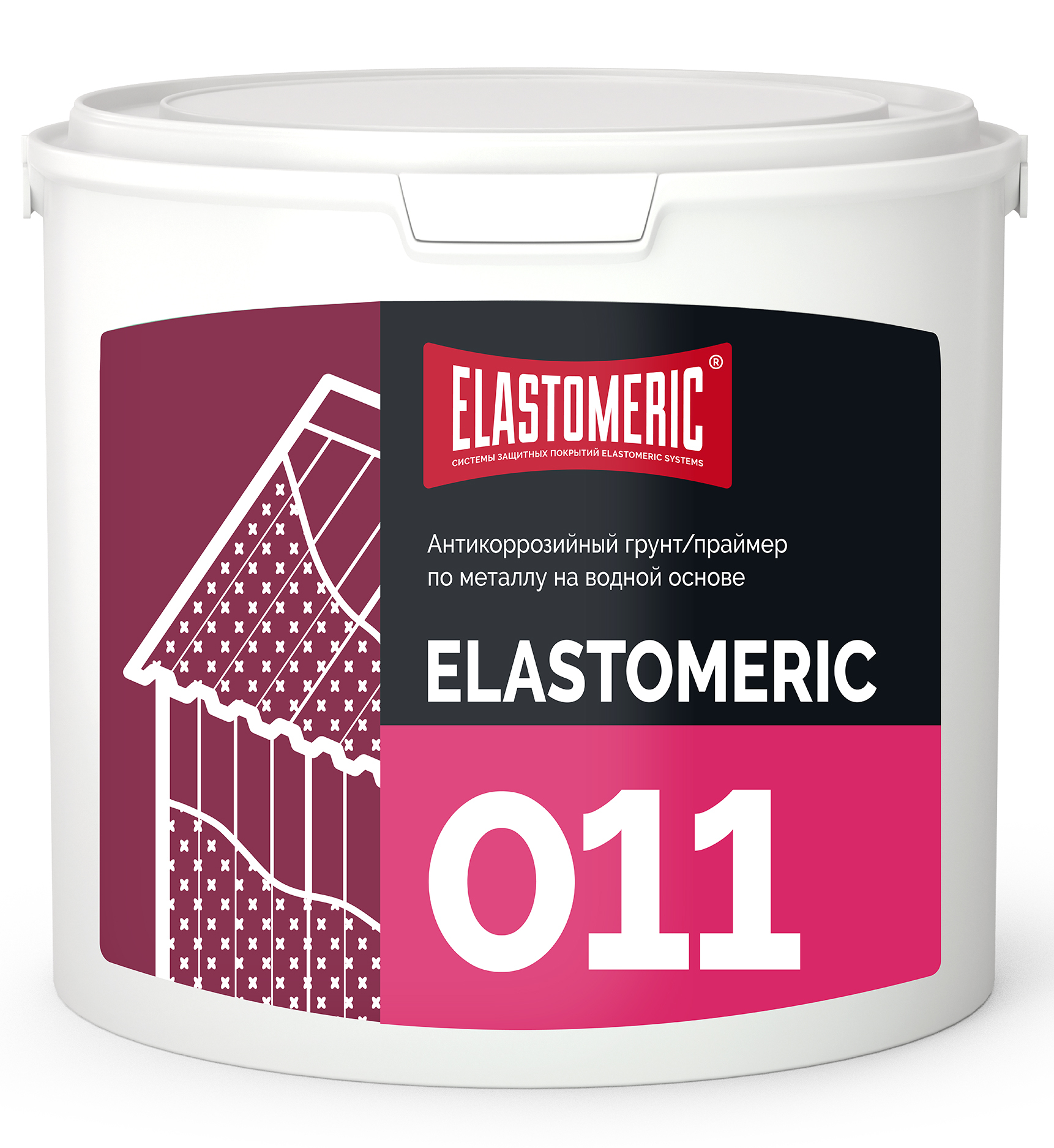 Грунтовка по металлу антикоррозийная ELASTOMERIC 011011-3кг