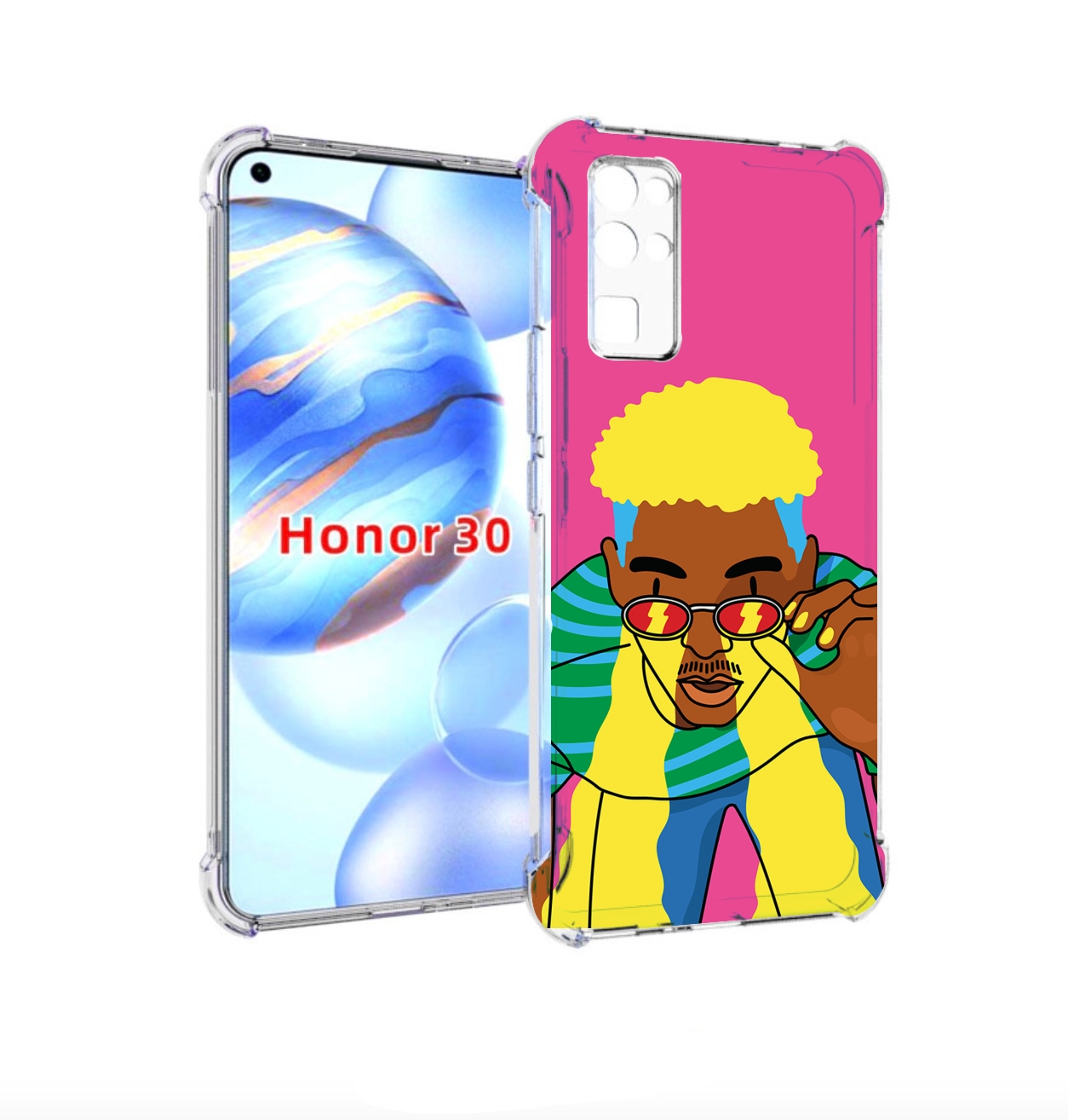 Чехол бампер MyPads бразилец для Honor 30 (BMH-AN10) противоударный