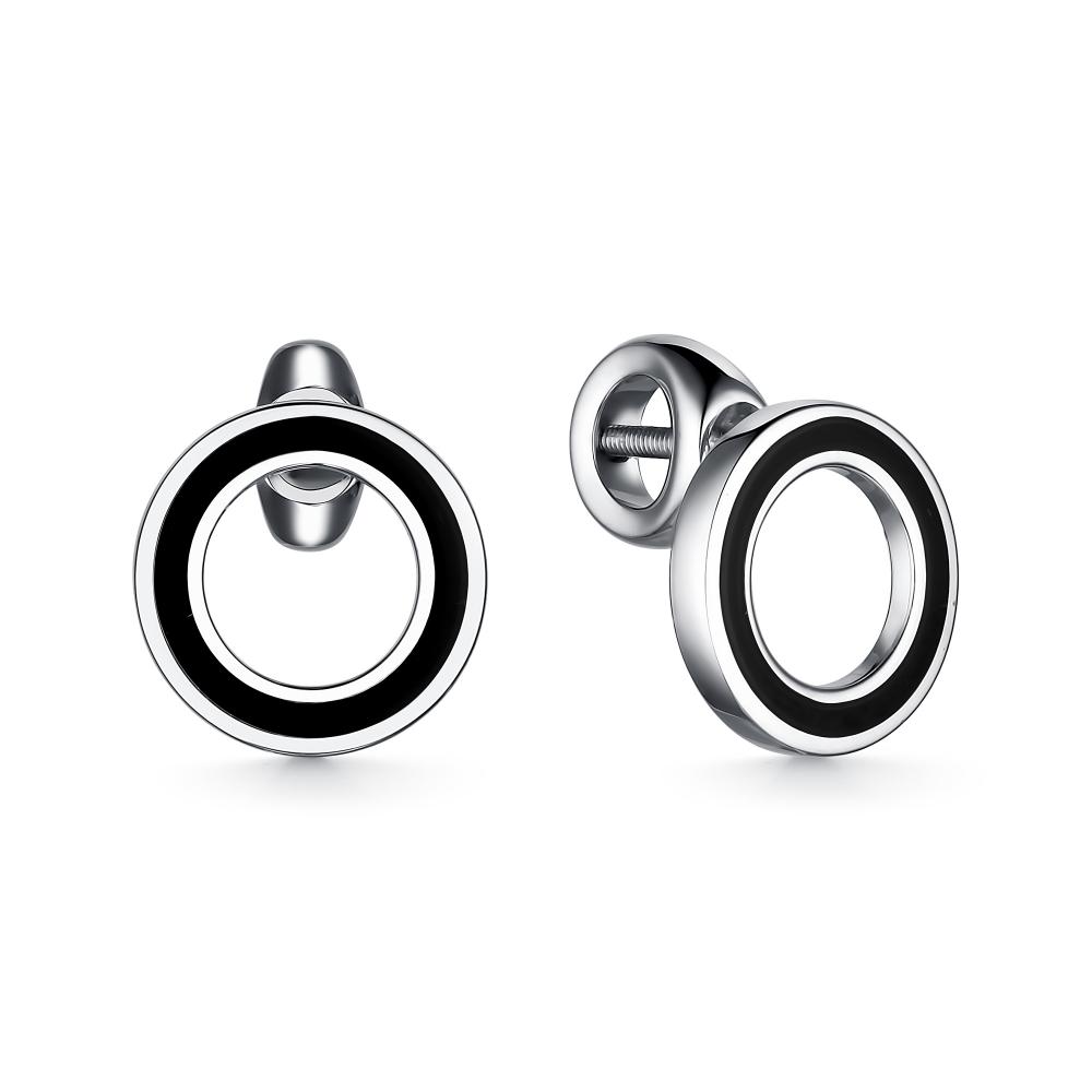 

Серьги из серебра ЯХОНТ Золотой 264413, эмаль, 264413