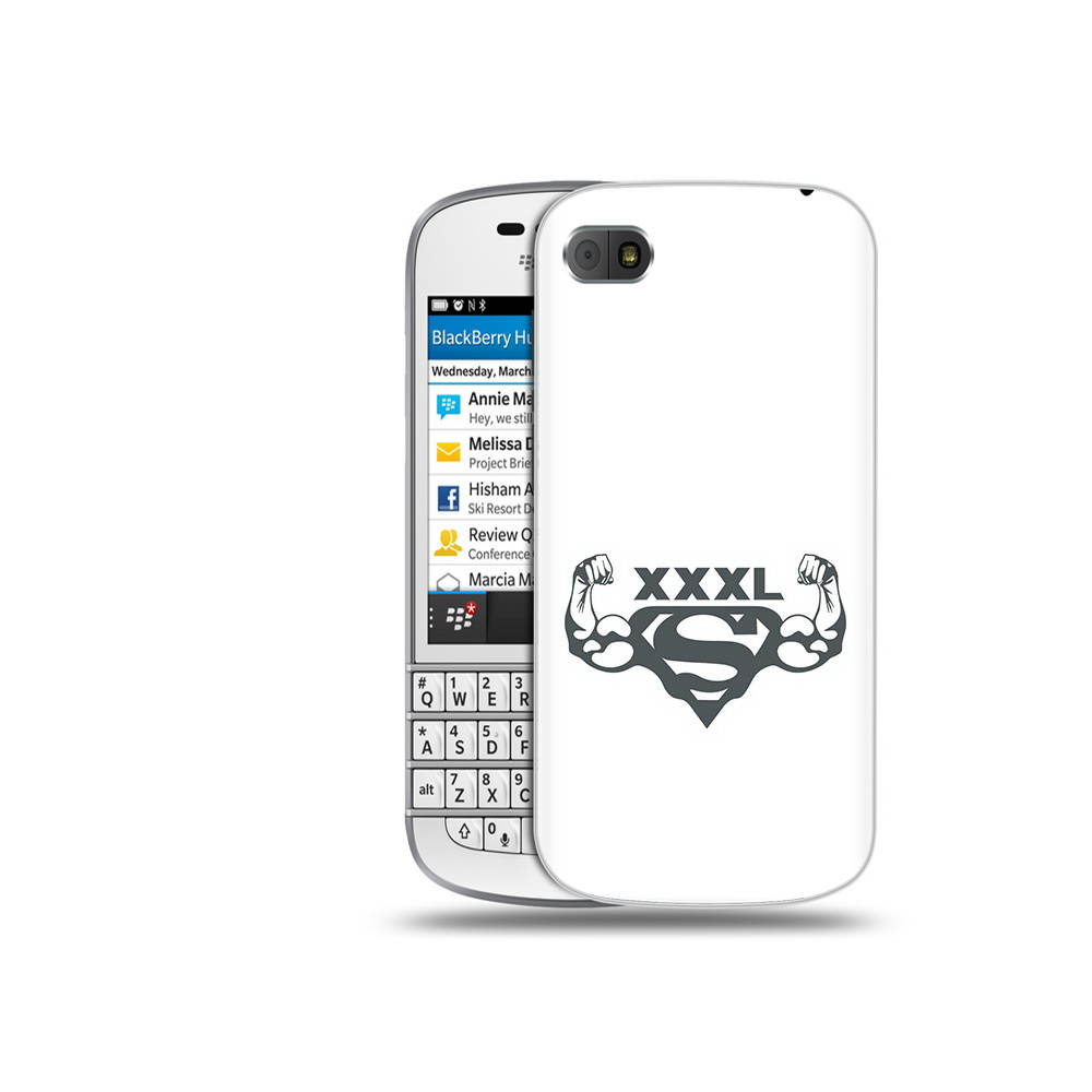 

Чехол MyPads Tocco для BlackBerry Q10 бодибилдинг супермен, Прозрачный, Tocco