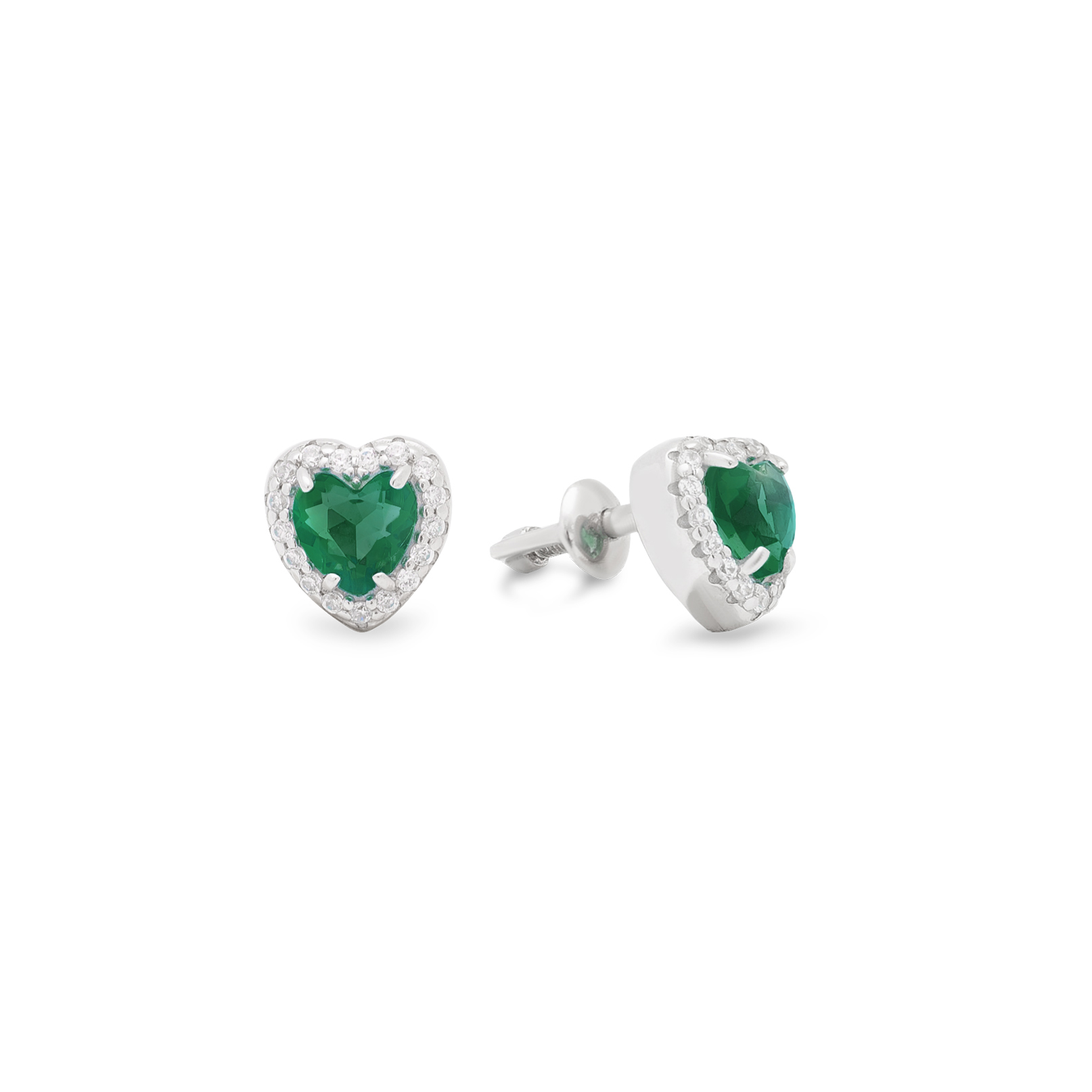 

Серьги из серебра с фианитом, кристаллом ювелирным ЯХОНТ Ювелирный 257303, 257303