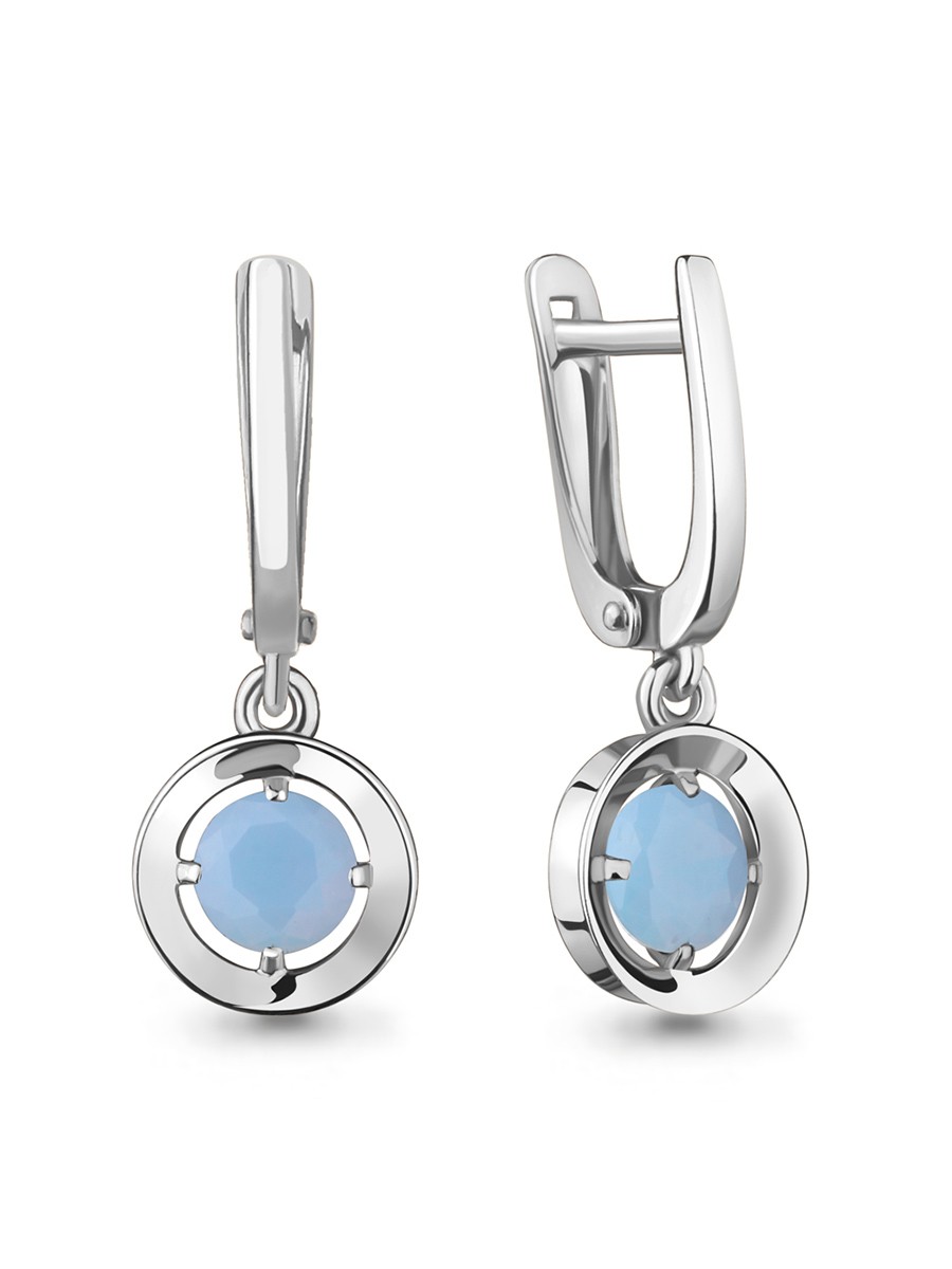 

Серьги из серебра ЯХОНТ Золотой 251277, халцедон, 251277