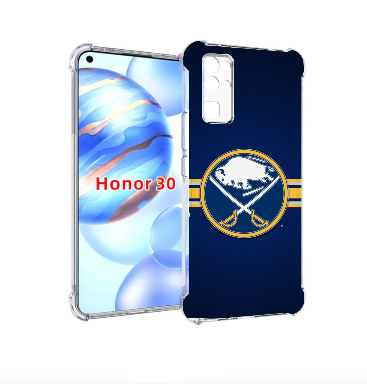 

Чехол бампер MyPads баффало сеибрс для Honor 30 (BMH-AN10) прот, Прозрачный, Tocco