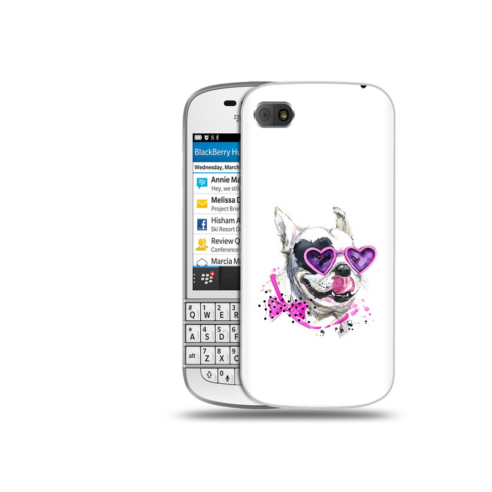 

Чехол MyPads Tocco для BlackBerry Q10 акварельный пёс, Прозрачный, Tocco