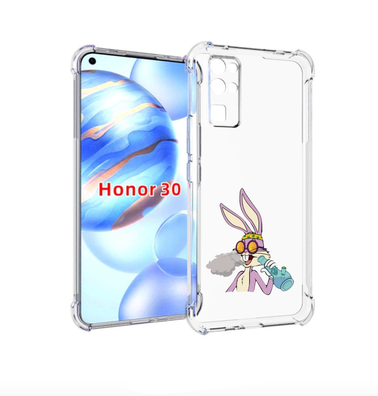 

Чехол бампер MyPads бакс-банни-любитель-подымить для Honor 30 (B, Прозрачный, Tocco