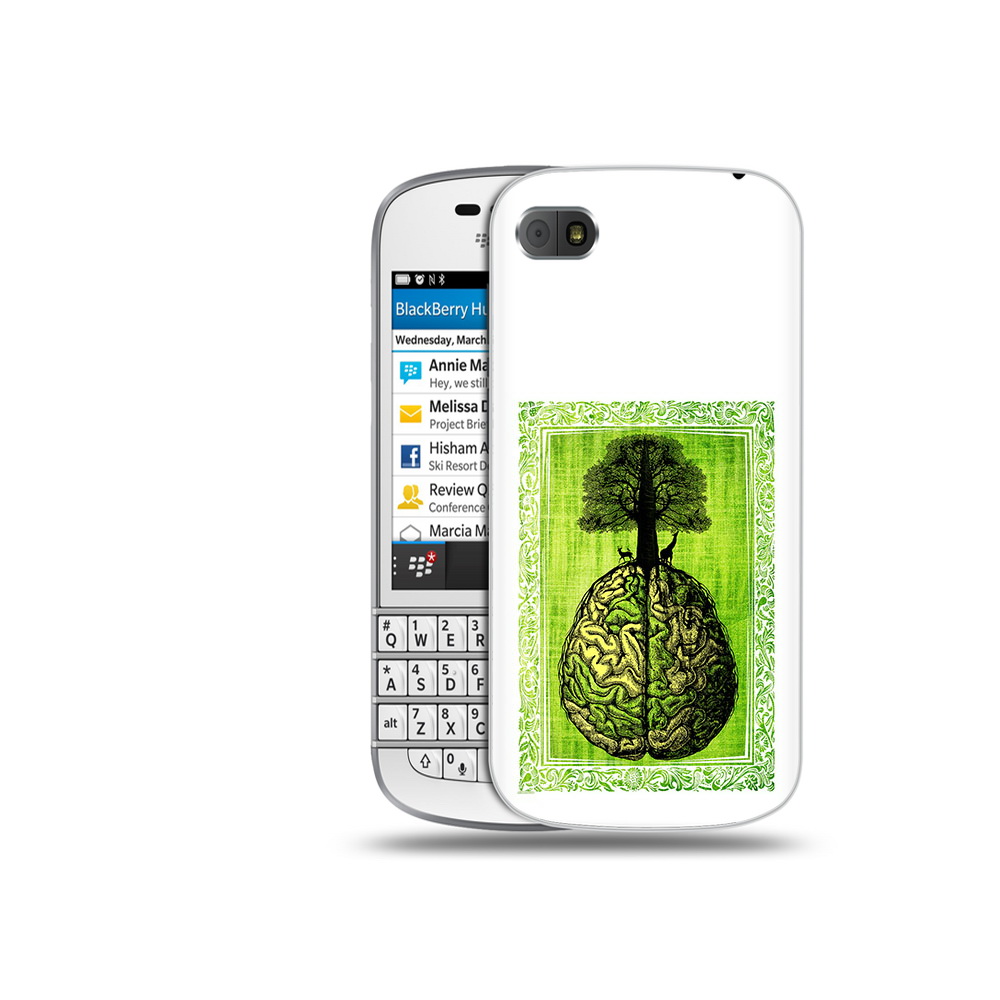 

Чехол MyPads Tocco для BlackBerry Q10 абстракция здоровый мозг, Прозрачный, Tocco