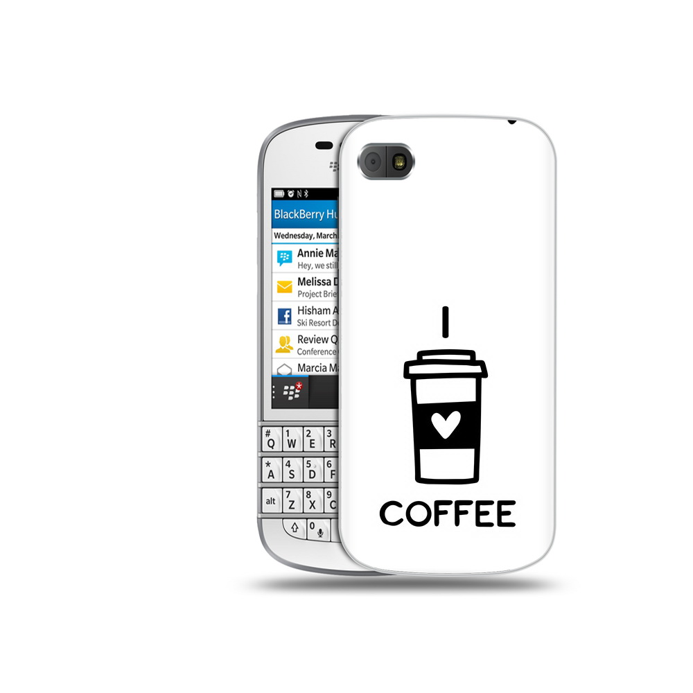 

Чехол MyPads Tocco для BlackBerry Q10 Я люблю кофе, Прозрачный, Tocco