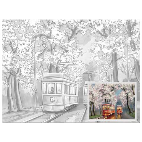 

Холст на картоне с контуром Brauberg 191542, 30x40 см., мелкозернистый, 3 штуки