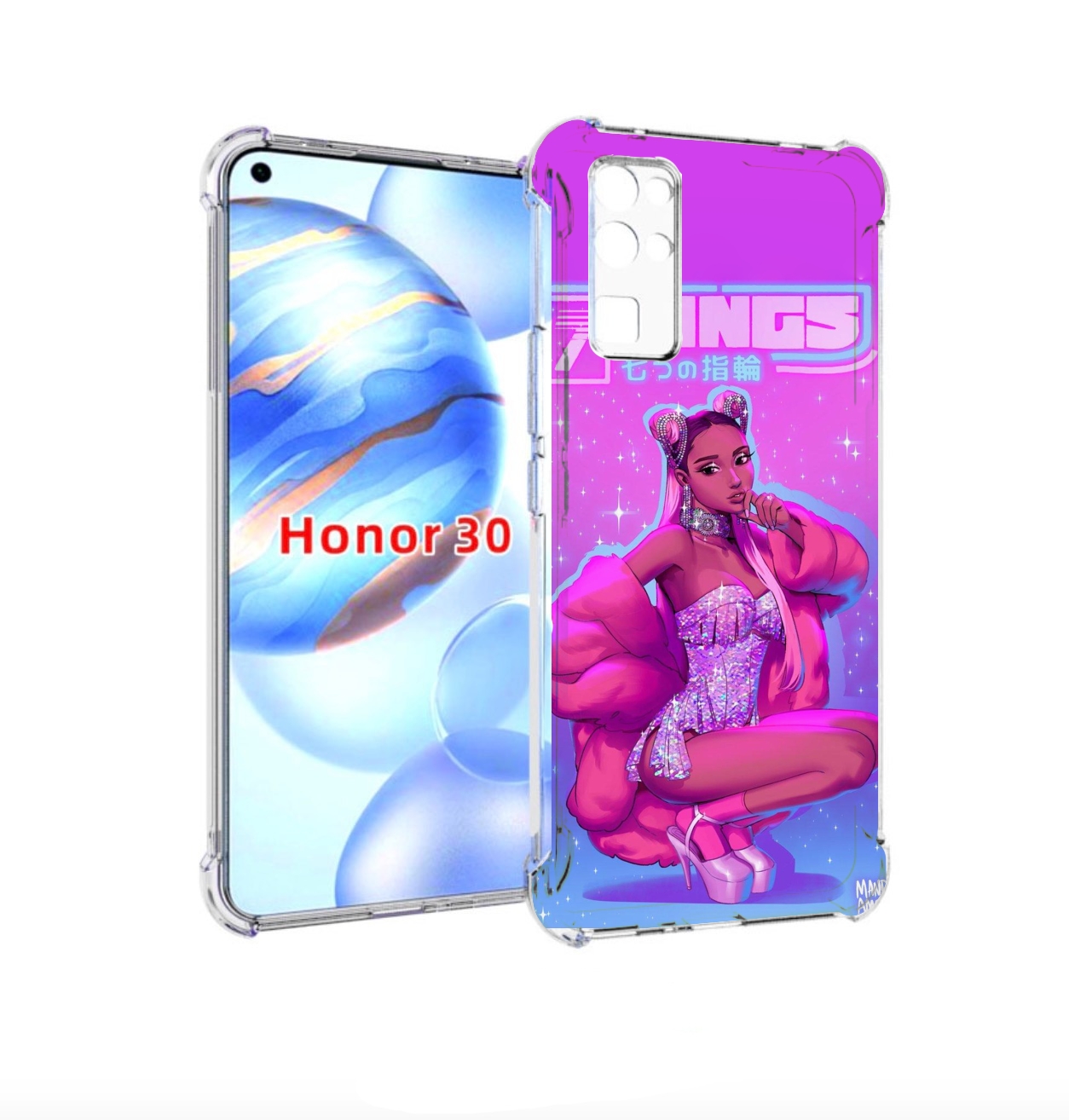 

Чехол бампер MyPads ариана-гранде для Honor 30 (BMH-AN10) против, Прозрачный, Tocco