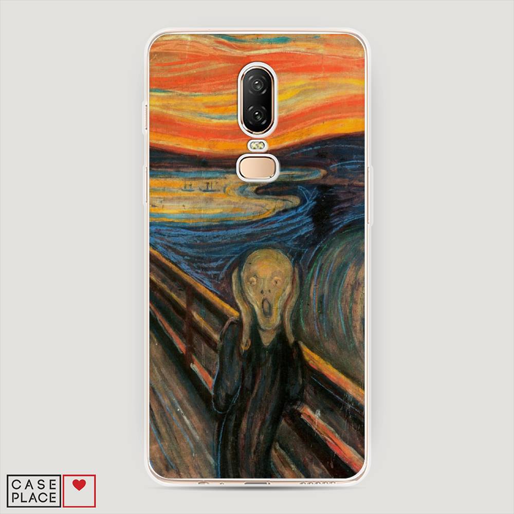 

Чехол Awog на OnePlus 6 / ВанПлас 6 "Крик", Оранжевый;синий;серый, 150550-9