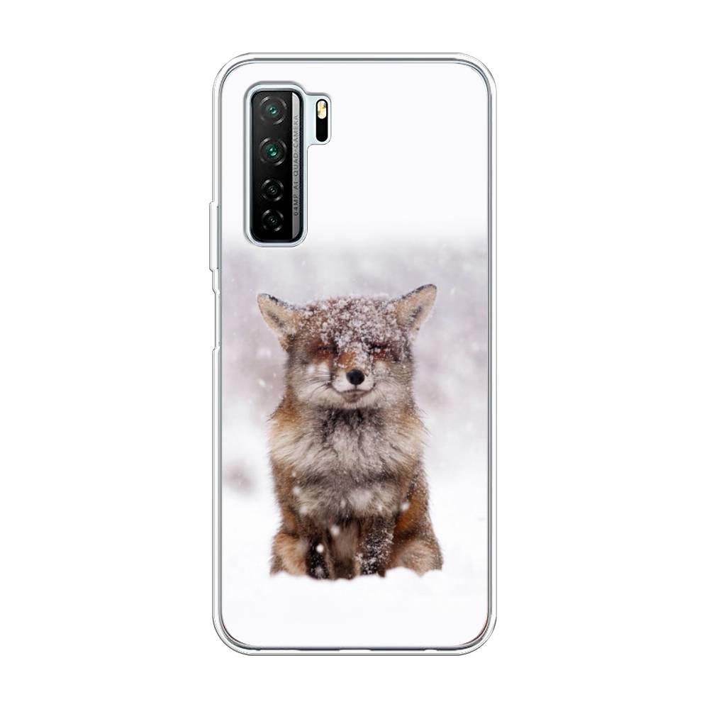 

Чехол на Honor 30S Global "Зимняя лиса", Белый;серый;коричневый, 6102850-1