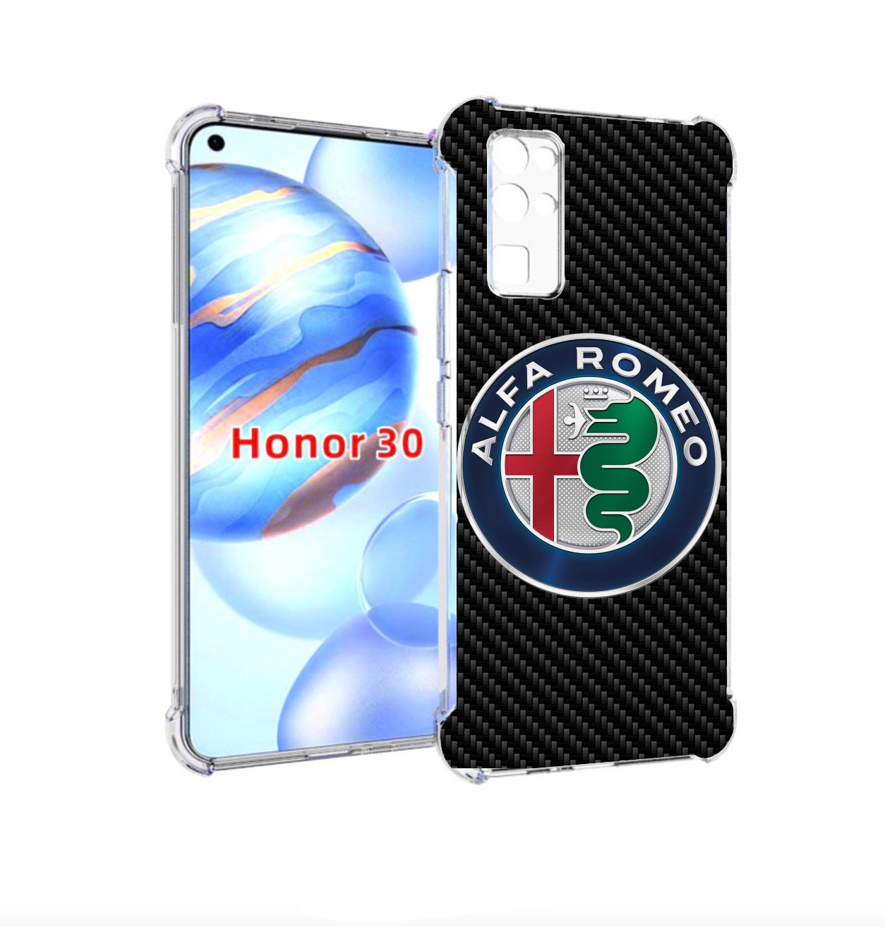 

Чехол бампер MyPads альфа-ромео мужской для Honor 30 (BMH-AN10), Прозрачный, Tocco