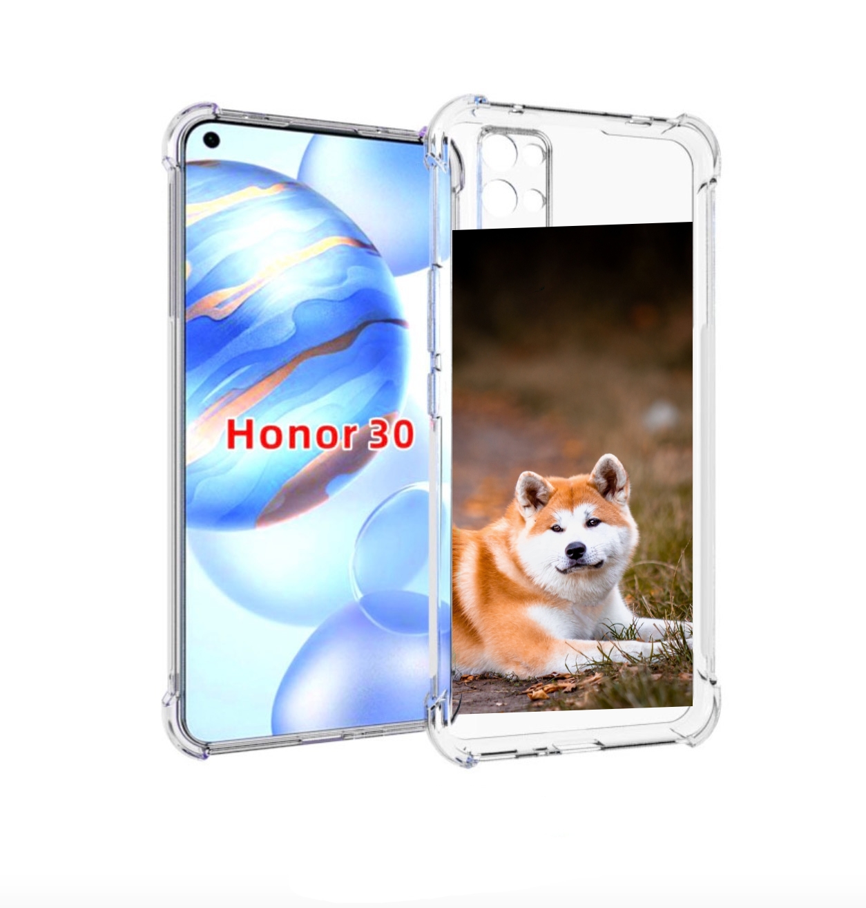 

Чехол бампер MyPads акита ину для Honor 30 (BMH-AN10) противоуда, Прозрачный, Tocco