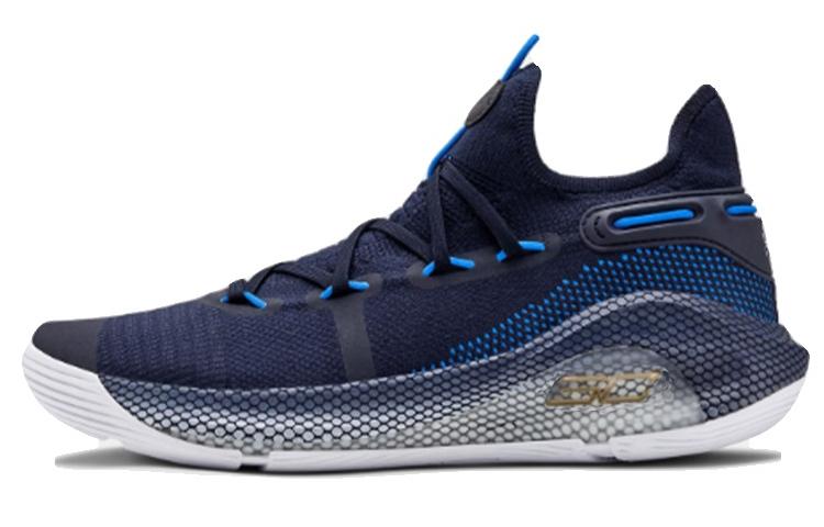 

Кроссовки унисекс Under Armour Curry 6 6 синие 46 EU, Синий, Curry 6 6