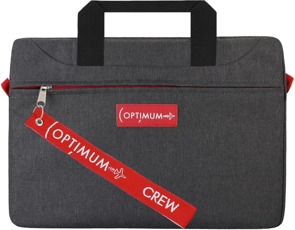 

Сумка для ноутбука унисекс Optimum Ultra-1 14" темно-серая, Серый, Ultra-1