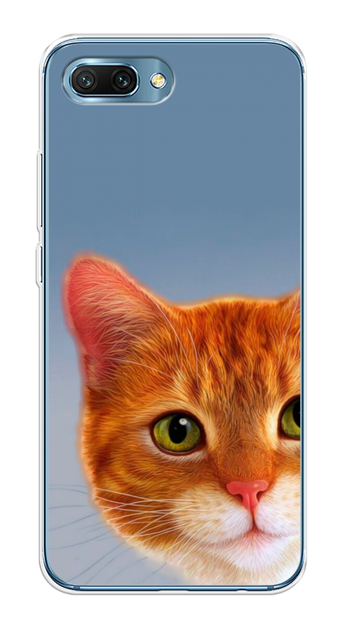 

Чехол на Honor 10 "Любопытный котик", Коричневый, 65350-1
