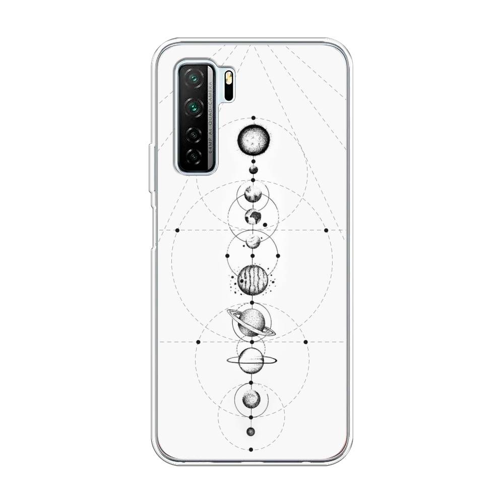 

Чехол на Honor 30S Global "Парад планет", Серый, 6102850-2