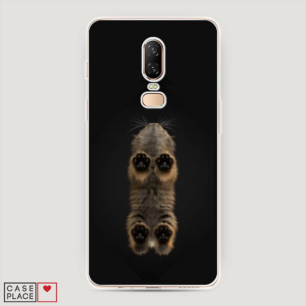 

Чехол Awog на OnePlus 6 / ВанПлас 6 "Кошачьи лапки", Черный, 150550-1