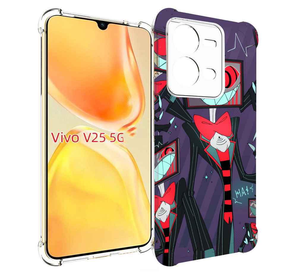 

Чехол MyPads hazbin hotel для Vivo V25 5G / V25e, Прозрачный, Tocco