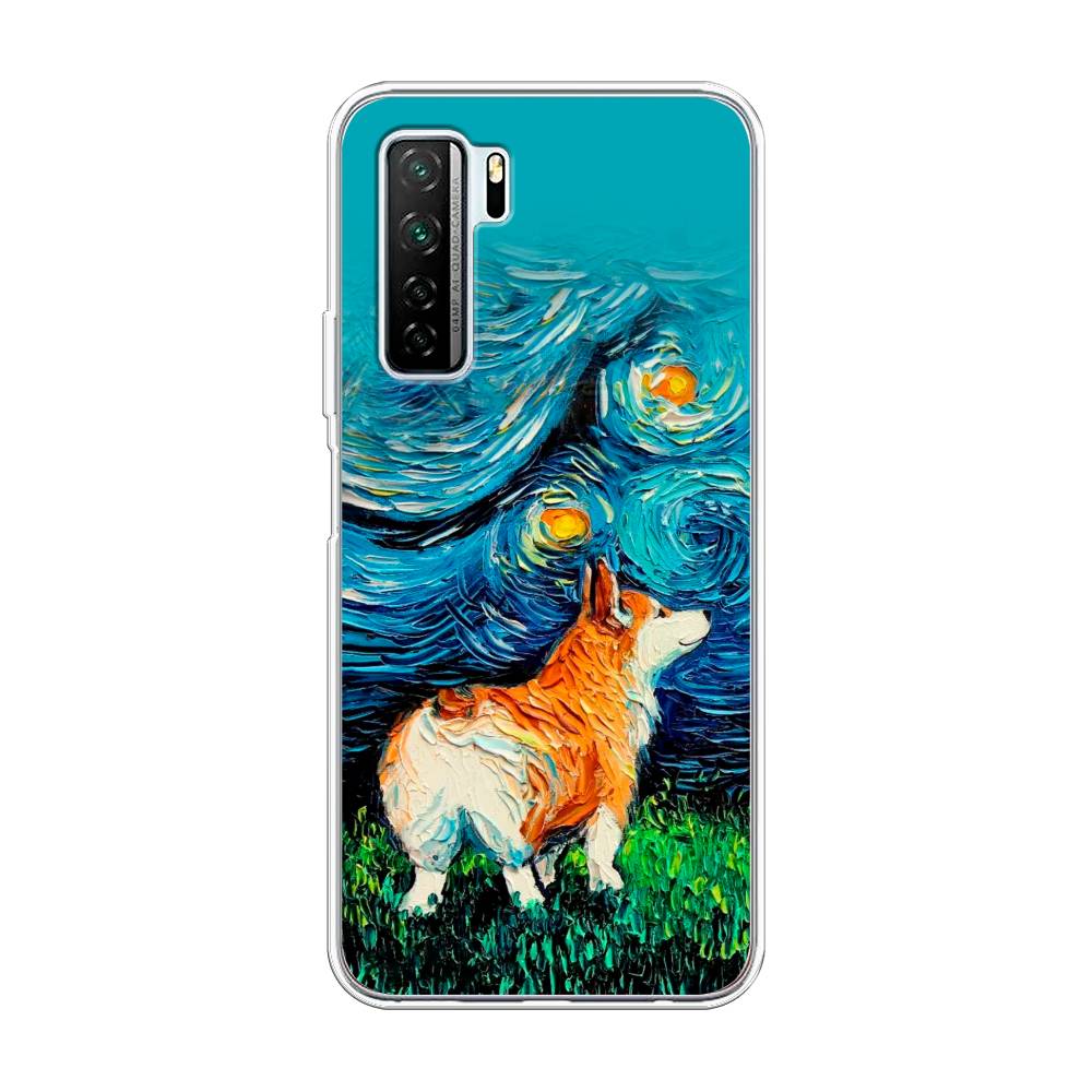 

Чехол на Honor 30S Global "Корги звёздная ночь", Коричневый;белый;зеленый, 6102850-1