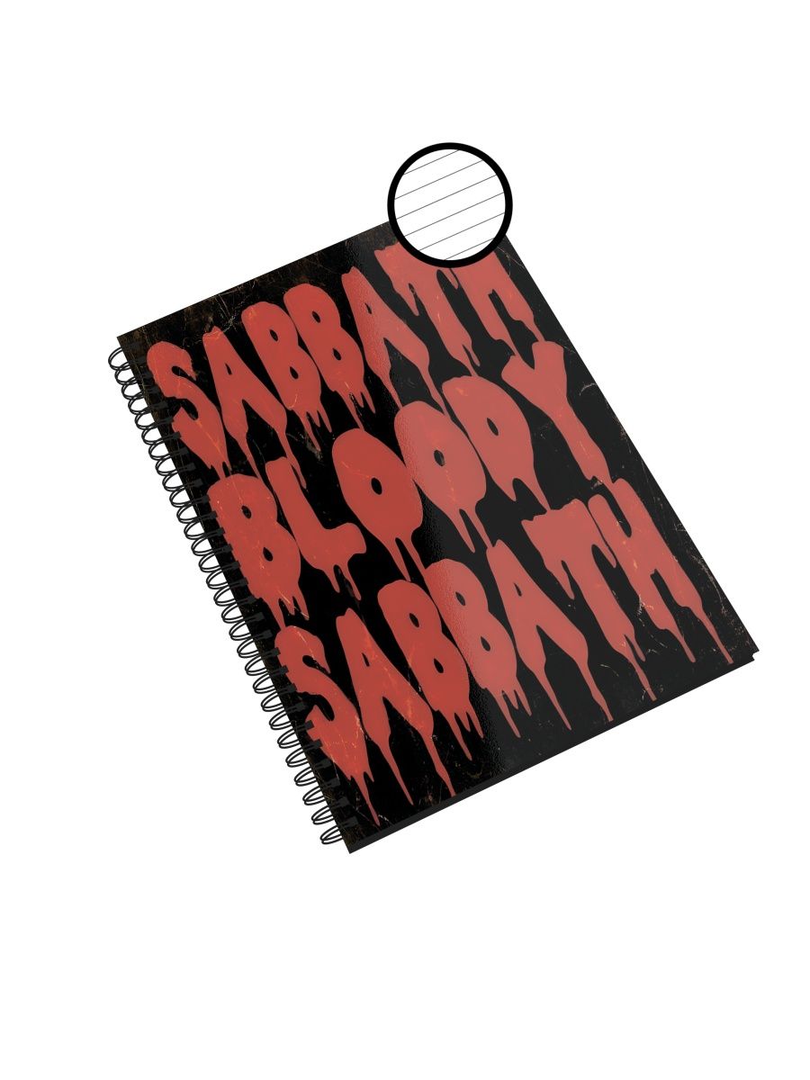 

Блокнот Каждому Своё "Black Sabbath/Рок-группа" NP-MGBSB5-A5/3 A5 48л в линейку, NP-MGBSB5-A5/3