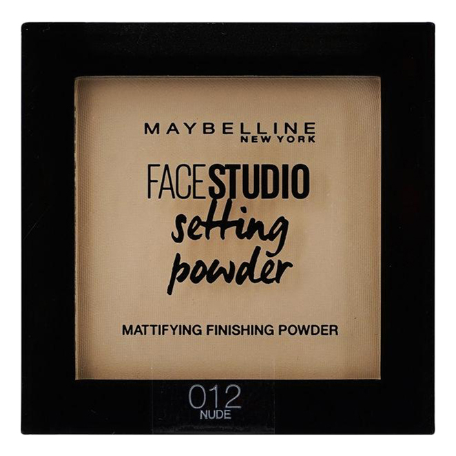 Пудра для лица Maybelline New York Face studio матирующая 012 Натурально-бежевый 9 г