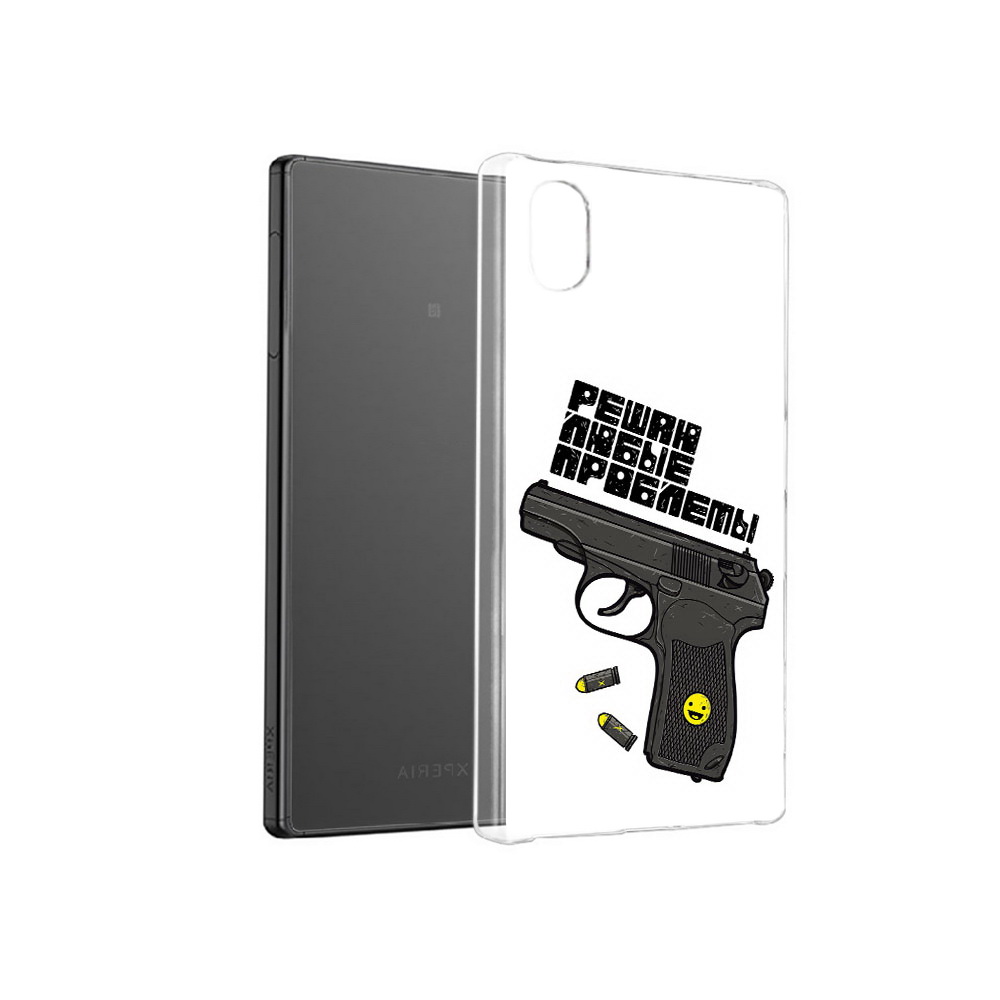

Чехол MyPads Tocco для Sony Xperia X пистолет против проблем, Прозрачный, Tocco