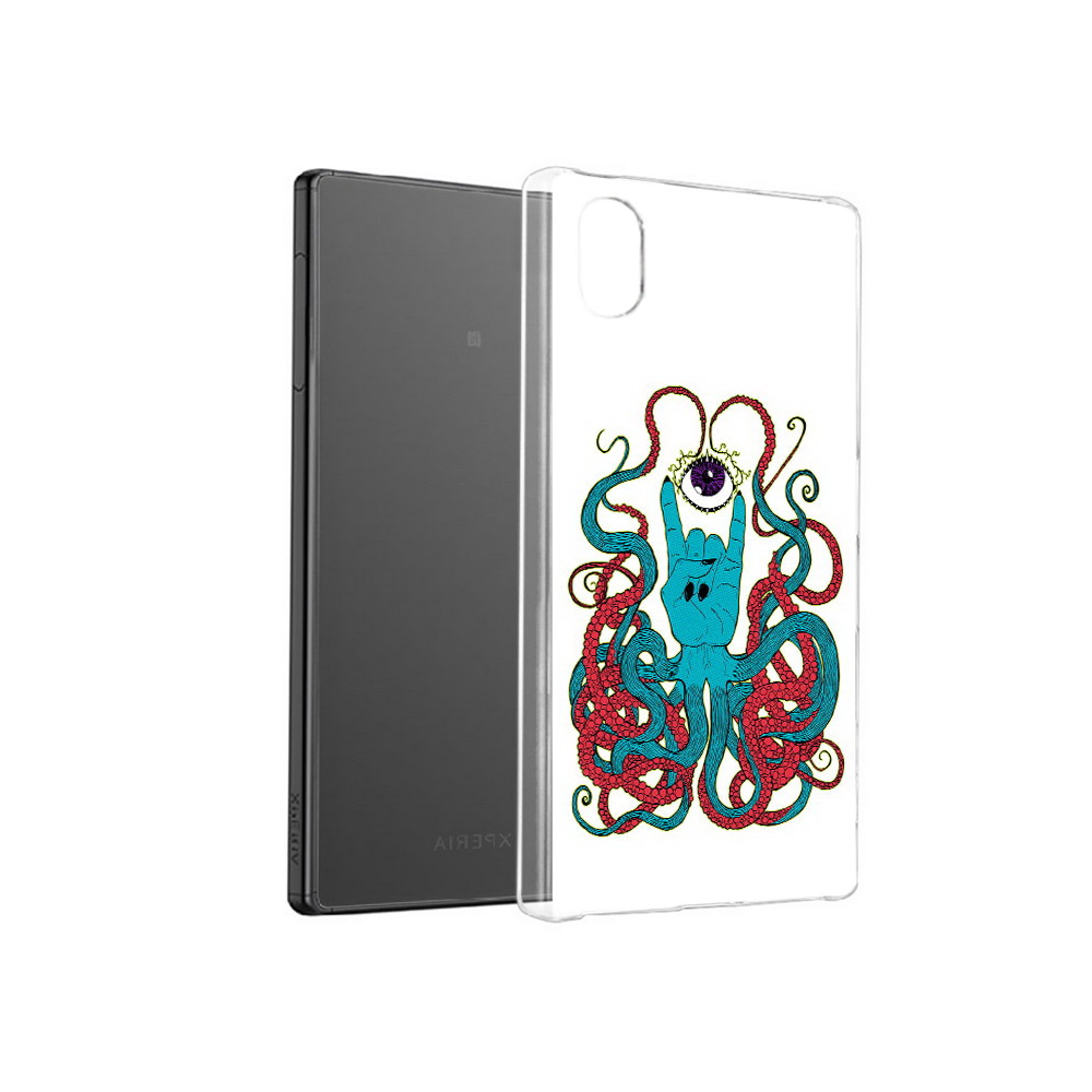 

Чехол MyPads Tocco для Sony Xperia X осьминог-рука абстракция, Прозрачный, Tocco