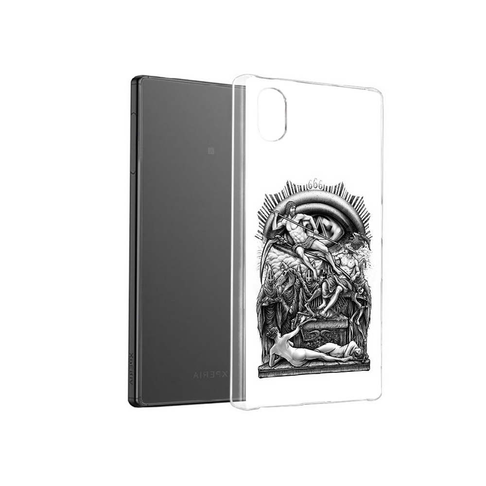 

Чехол MyPads Tocco для Sony Xperia X оракул черно белый, Прозрачный, Tocco