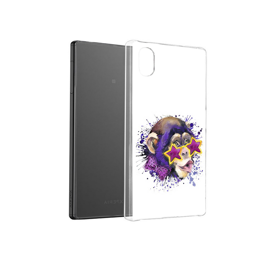 

Чехол MyPads Tocco для Sony Xperia X обезьяна в очках, Прозрачный, Tocco