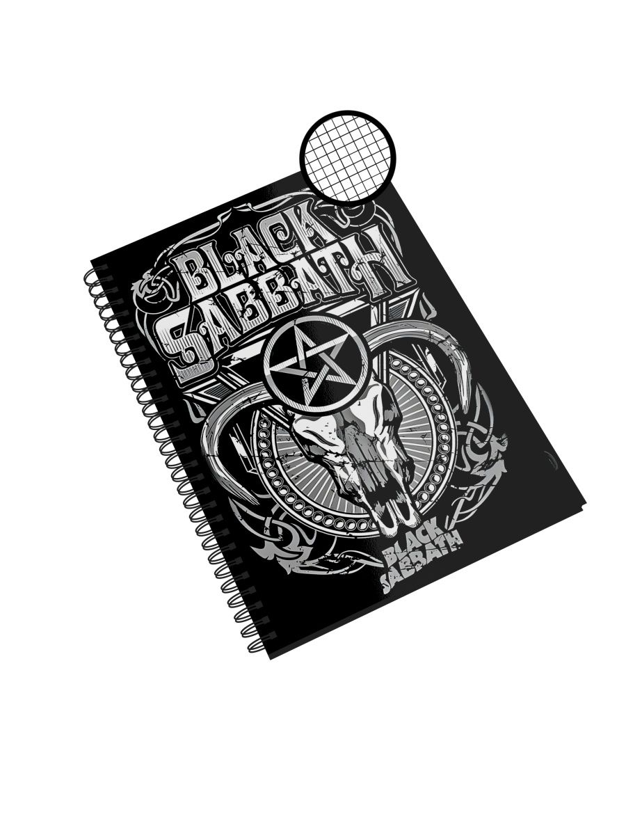 

Блокнот Каждому Своё "Black Sabbath/Рок-группа" NP-MGBSB8-A5/2 A5 48л в клетку, NP-MGBSB8-A5/2