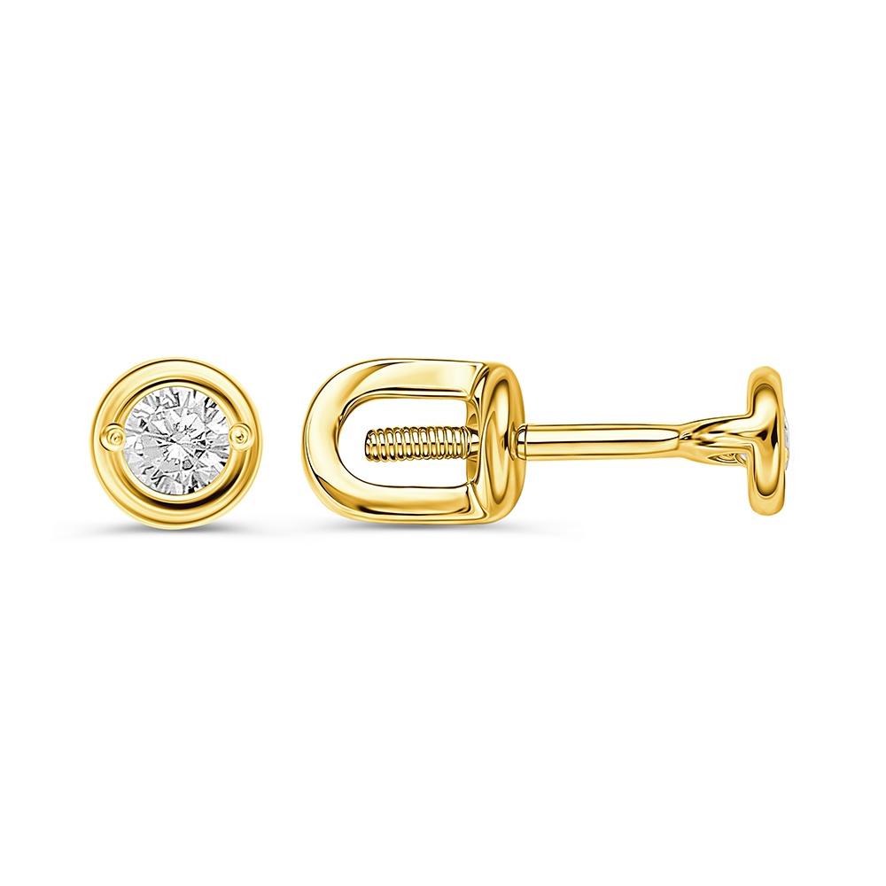 

Серьги из золота 585Gold 302006947, фианит, 302006947