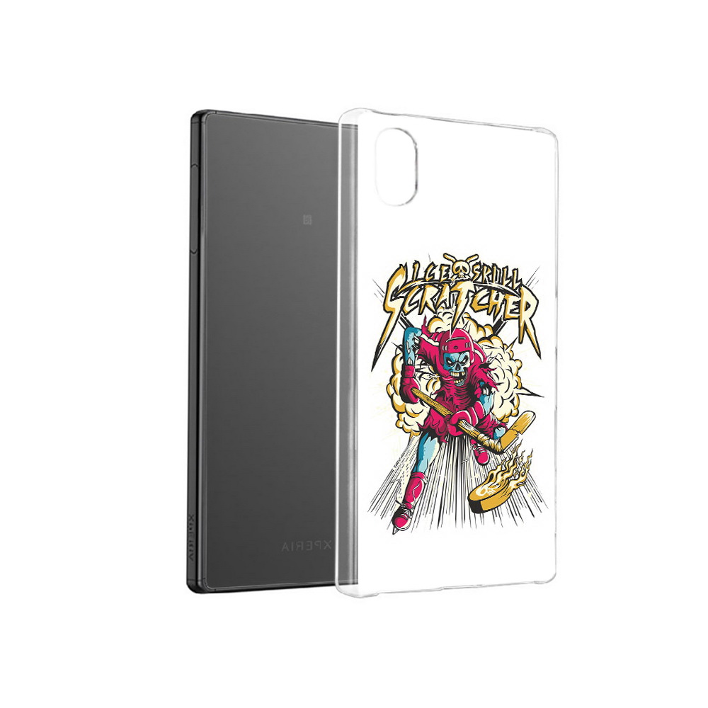 

Чехол MyPads Tocco для Sony Xperia X нарисованный скелет хоккеист, Прозрачный, Tocco