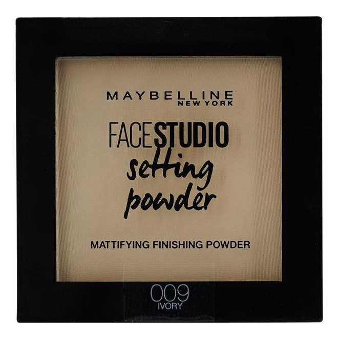 

Пудра для лица Maybelline New York Face studio матирующая 009 Светло-бежевый 9 г