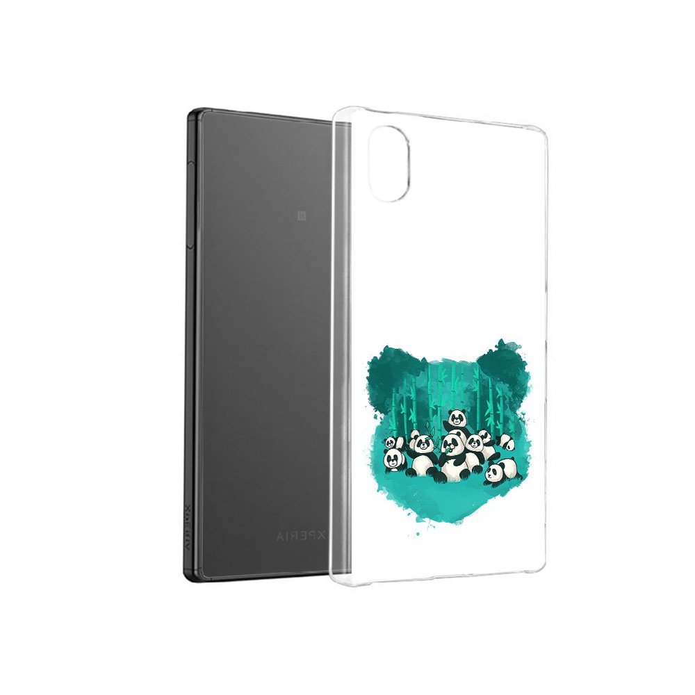 

Чехол MyPads Tocco для Sony Xperia X нарисованные панды, Прозрачный, Tocco