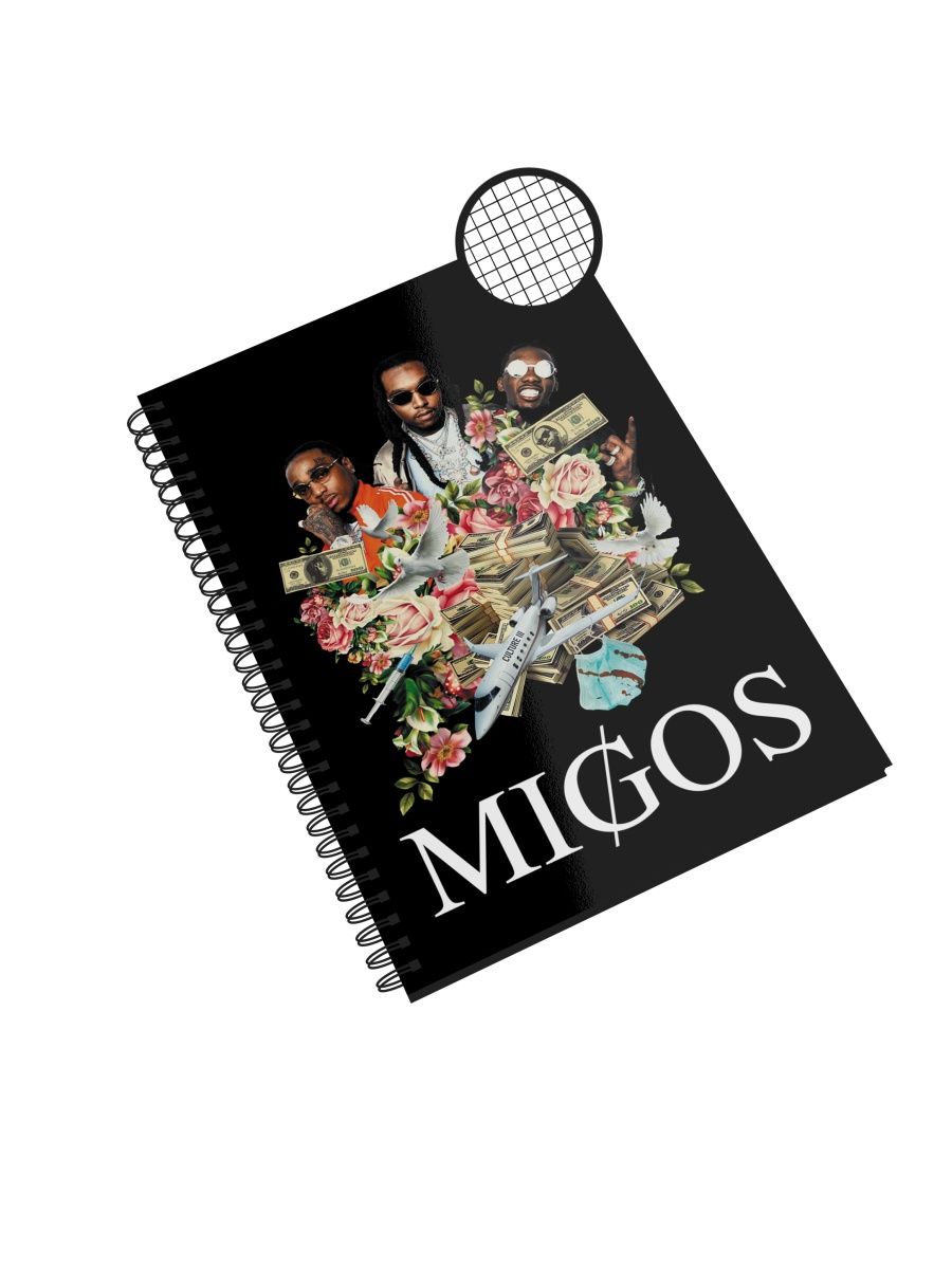 

Блокнот Каждому Своё "Migos/Takeoff/Offset/Quavo" NP-MGMG2-A5/2 A5 48л в клетку, NP-MGMG2-A5/2