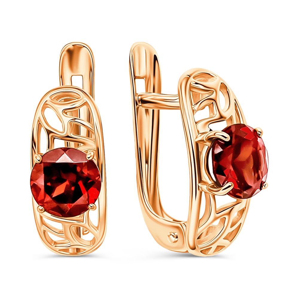 

Серьги из золота 585Gold 202009803, гранат, 202009803
