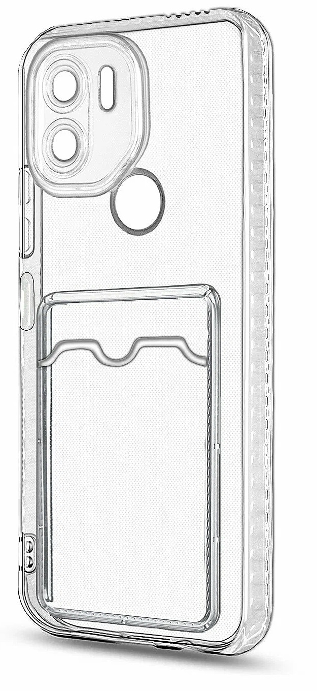 

Чехол-накладка Mariso с карманом для карт для Xiaomi Redmi A1+/ A2+/ Poco C51 прозрачный