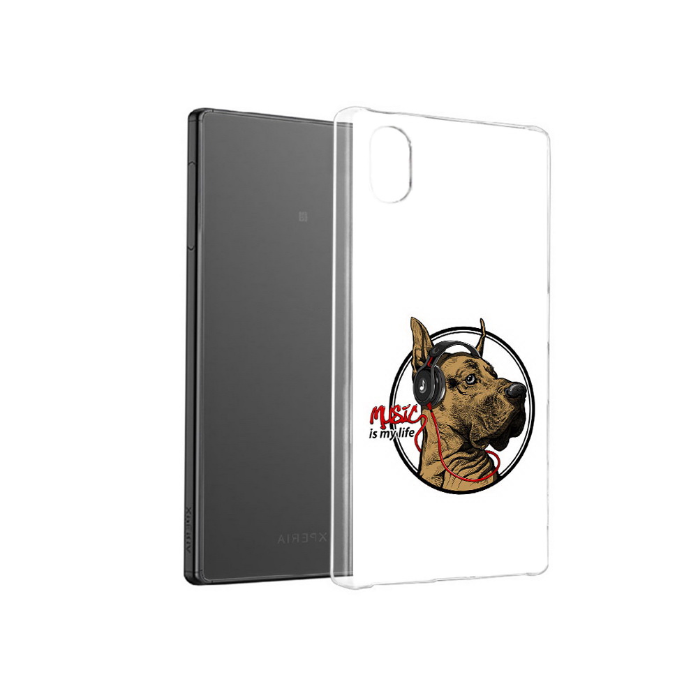

Чехол MyPads Tocco для Sony Xperia X музыкальная собака, Прозрачный, Tocco